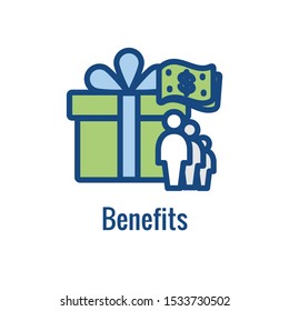 Hiring Process icon showing an aspect of being a new hire