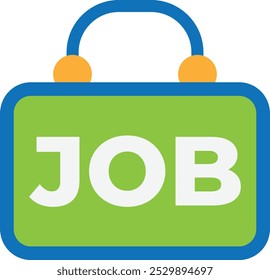 Hiring Recruitment Job Icon Vector Flat Illustration