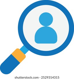 Ilustração Plana do Vetor do Ícone do Trabalhador de Recrutamento para Admissão