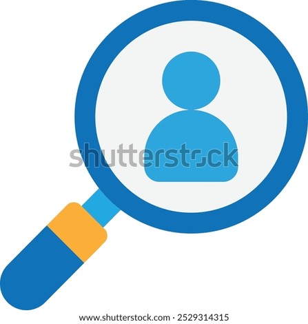 Hiring Recruitment Worker Icon Vector Flat Illustration
