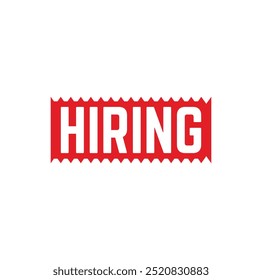 hiring Rubber stamp design. VECTOR ILLUSTRATION.