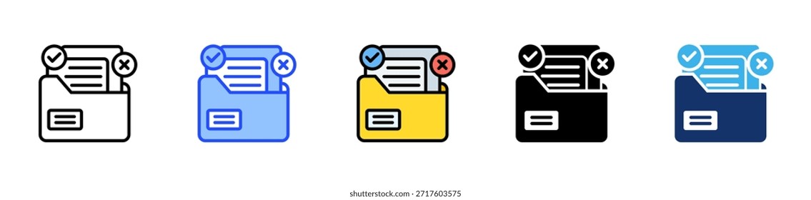 Reglas de contratación Colección de iconos con varios estilos