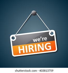 Hiring sign