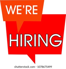 Hiring sign high resolution