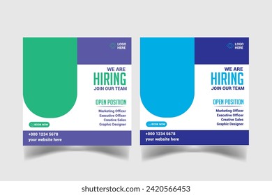 hiring social media post template