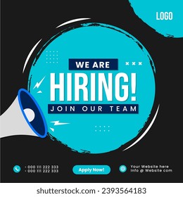 Hiring Social media template job vacancy recruitment