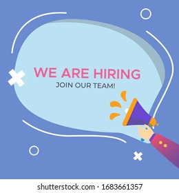 Hiring template for social media post, super easy editable.