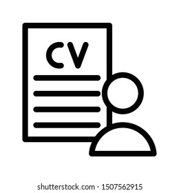 hiring thin line vector icon