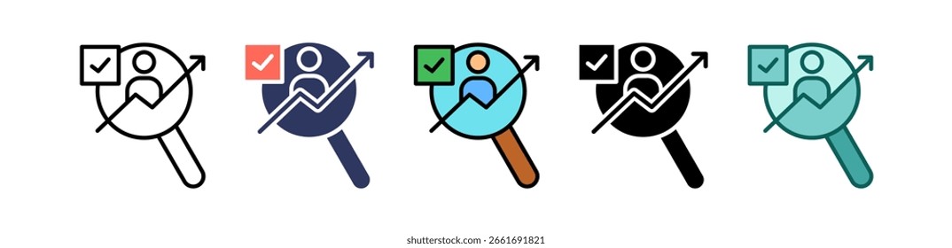 Hiring Trends Icon Multiple Vector Illustration