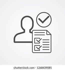 Hiring vector icon sign symbol