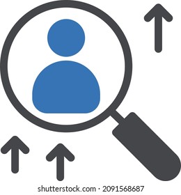 hiring vector illustration isolated on a transparent background . glyph vector icons for concept or web graphics.