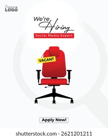 Hiring We are Hiring Job Vacancy Social Media Post Design Template