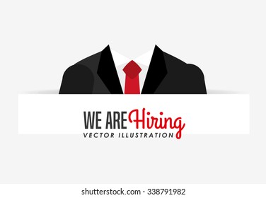 hiring workers design, vector illustration eps10 graphic 