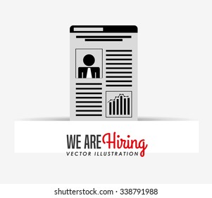 hiring workers design, vector illustration eps10 graphic 
