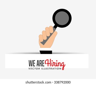 hiring workers design, vector illustration eps10 graphic 