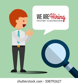 hiring workers design, vector illustration eps10 graphic 