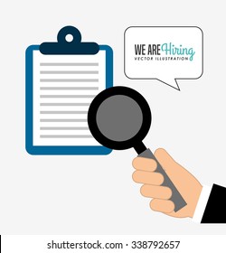 hiring workers design, vector illustration eps10 graphic 