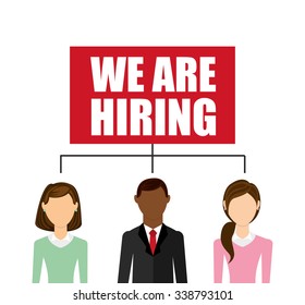 hiring workers design, vector illustration eps10 graphic 