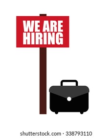 hiring workers design, vector illustration eps10 graphic 
