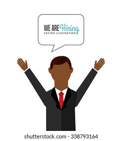 hiring workers design, vector illustration eps10 graphic 