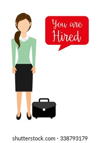 hiring workers design, vector illustration eps10 graphic 