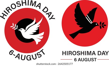 Hiroshima Day Remembrance Vektordesign