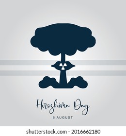 Hiroshima-Tag. Vektorgrafik-Design.
