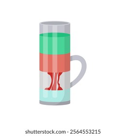 Hiroshima Short, Cocktails Vector illustration, Isolated