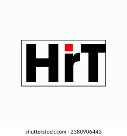 Icono vector de nombre de la empresa HIRT. 