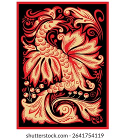 his elegant black and white floral design is ideal for decorative borders, logos, or vintage-inspired graphic designs, featuring intricate detailing and curved leaves