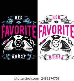 HIS FAVORITE NURSE TSHIRT DESIGN