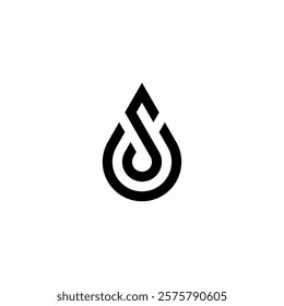 his logo was created using letter S and drop in nice blend
