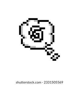 his is Speech bubbles icon in pixel art with simple color and white background this item good for presentations,stickers, icons, t shirt design,game asset,logo and your project.