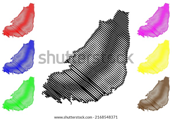 Hisingen Island Kingdom Sweden Map Vector Stock Vector (Royalty Free ...