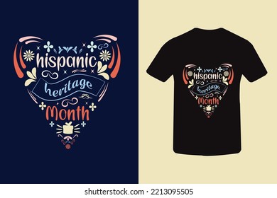 Hispanic heirtage month T-shirt design 