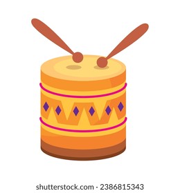 hispanic heritage instrument drum illustration