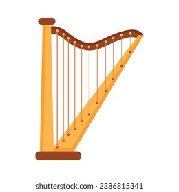 hispanic heritage instrument harp illustration