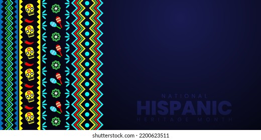 Hispanic Heritage Month. Hispanic And Latino Culture. Latin American Patterns.