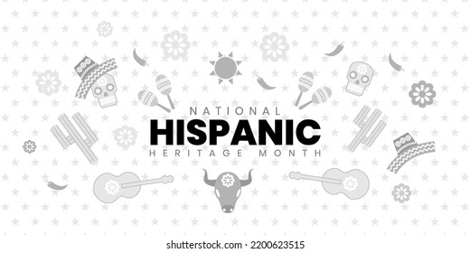 Hispanic Heritage Month. Hispanic And Latino Culture. Latin American Patterns.