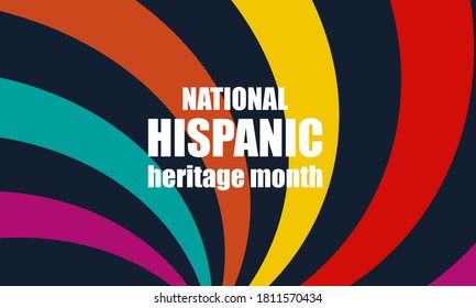 Hispanic Heritage Month poster, card, background