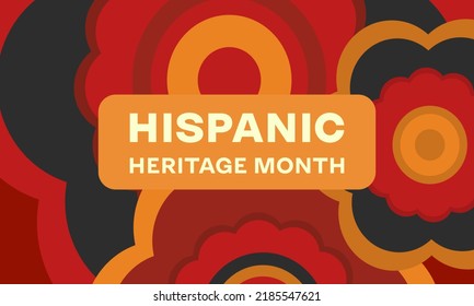 Hispanic Heritage Month poster, card, background 