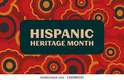 Hispanic Heritage Month poster, card, background 