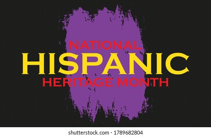 Hispanic Heritage Month September 15 - October 15. Background, poster, greeting card, banner design. Vector EPS 10