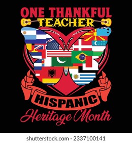 hispanic heritage month tshart vector