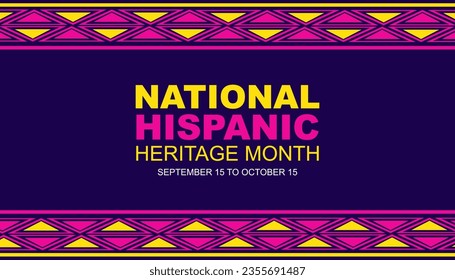 Hispanic heritage month, vector illustrator for banners, posters and greeting cards