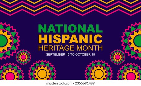 Hispanic heritage month, vector illustrator for banners, posters and greeting cards