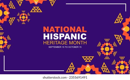 Hispanic heritage month, vector illustrator for banners, posters and greeting cards