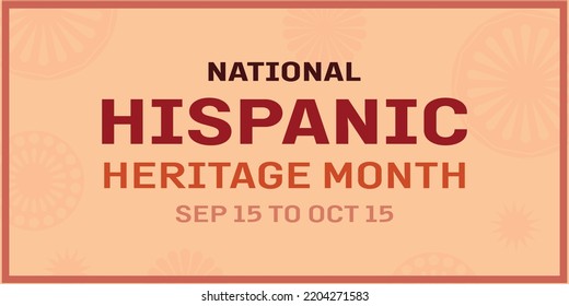 Hispanic Heritage Month. Vector Web Banner, Poster, Card For Social Media And Networks.