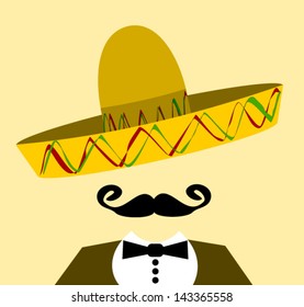 hispanic man with sombrero and large mustache