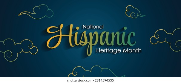 Hispanischer Nationaldenkmalmonat im September und Oktober. Hispanische und Latino Kultur. lateinamerikanische Muster. Vektorgrafik